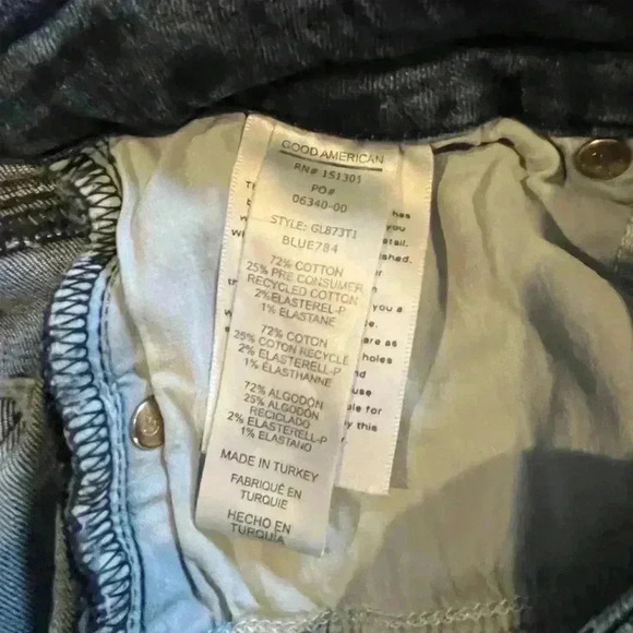 Good American Women 8/29 Style GLB73T1 Blue 784 (Check The 6th Pic For Flaw) - Picture 7 of 9